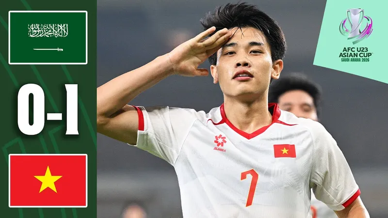 U23 Saudi Arabia vs U23 Việt Nam 0-1: Đình Bắc tỏa sáng, Trung Kiên xuất thần, thầy trò HLV Kim Sang Sik bất bại, vào tứ kết U23 châu Á