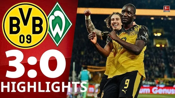 Borussia Dortmund vs Werder Bremen 3-0: Schlotterbeck, Sabitzer, Guirassy lần lượt tỏa sáng, Dortmund cũng cố ngôi nhì Bundesliga