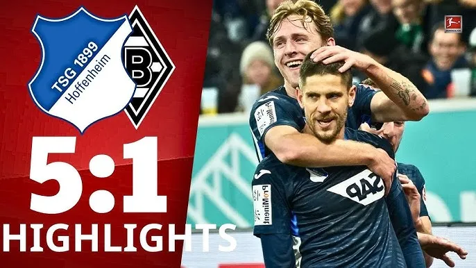 Hoffenheim vs M'gladbach 5-1: Andrej Kramaric xuất thần hattrick, Tim Lemperle, Max Moerstedt góp công chiến thắng 5 sao