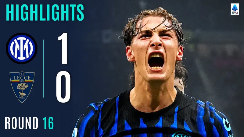 Inter Milan vs Lecce 1-0: Pio Esposito sắm vai người đóng thế hoàn hảo cho HLV Chivu, Inter xây chắc ngôi đầu Serie A