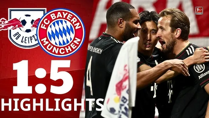 RB Leipzig vs Bayern Munich 1-5:Romulo mở bàn nhưng Gnabry, Harry Kane, Tah, Palovic, Olise lần lượt đua tài, Bayern hơn hẳn Dortmund 11 điểm