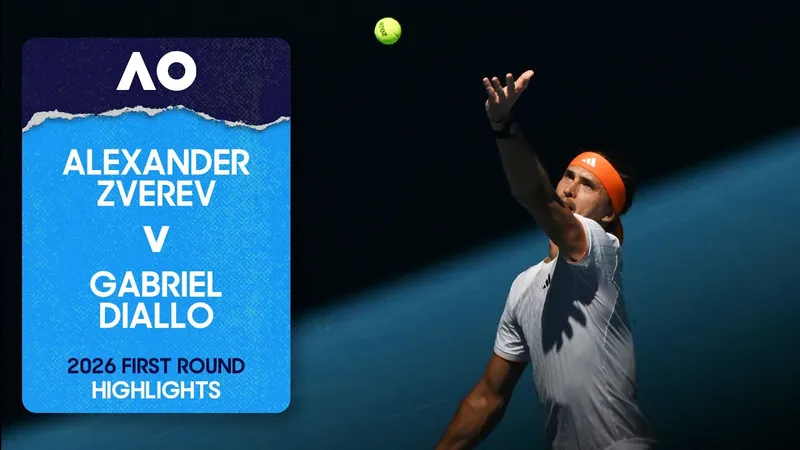 Alexander Zverev vs Gabriel Diallo 6-7 (1-7), 6-1, 6-4, 6-2: Zverev hạ Diallo vòng 1 và gặp Popyrin hoặc Muller ở vòng 2 Australian Open 2026 