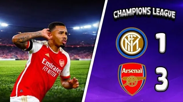 Inter Milan vs Arsenal 1-3: Sucic lập công nhưng Jesus xuất thần cú đúp, Gyokeres góp công giúp HLV Mikel Arteta hạ Inter dễ dàng