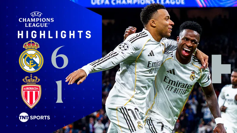 Real Madrid vs Monaco 6-1: Mbappe tỏa sáng cú đúp, Mastantuono, Vinicius, Bellingham góp công, Kehrer phản lưới nhà, Real đè bẹp đối thủ 