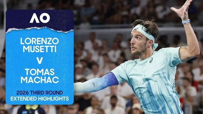 Lorenzo Musetti vs Tomas Machac 5-7, 6-4, 6-2, 5-7, 6-2: Musetti hạ Machac sau 4 giờ 27 phút, bước tiếp vòng 4 Australian Open