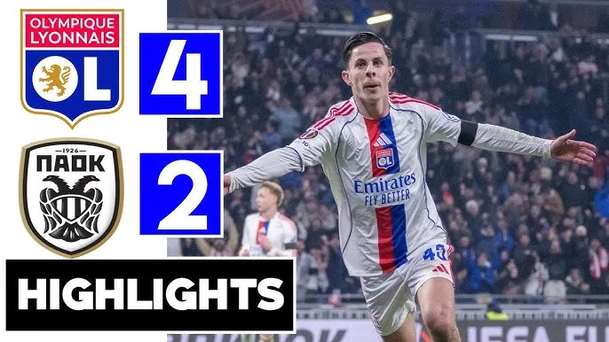 Lyon vs PAOK 4-2: Giakoumakis, Soualiho Meite lập công, Remi Himbert, Khalis Merah, Adam Karabec, Gomes Rodriguez giành chiến thắng