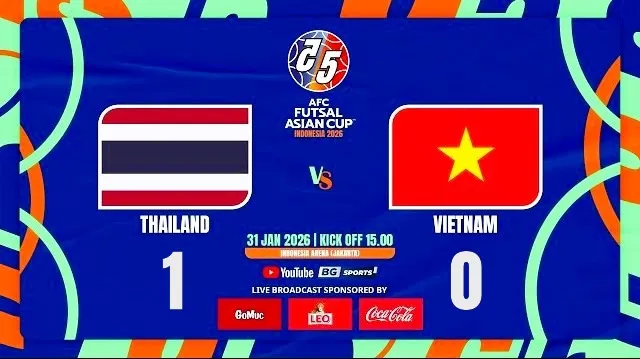 Futsal Thái Lan vs futsal Việt Nam 1-0: Ngọc Ánh, Đoàn Phát, Gia Hưng, Đa Hải kém duyên, Krit Aransanyalak chớp thời cơ ghi bàn duy nhất 