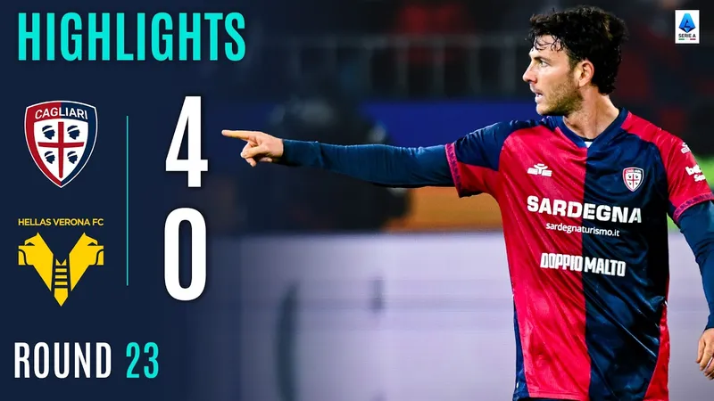 Cagliari vs Verona 4-0: Luca Mazzitelli, Semih Kilicsoy, Ibrahim Sulemana, Riyad Idrissi phá lưới đối thủ, Amin Sarr nhận thẻ đỏ