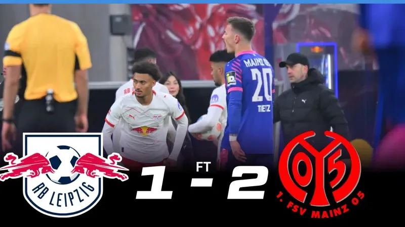 Leipzig vs Mainz 1-2: Conrad Harder mở bàn nhưng Nadiem Amiri, Silas ngược dòng giành gọn 3 điểm xứng đáng