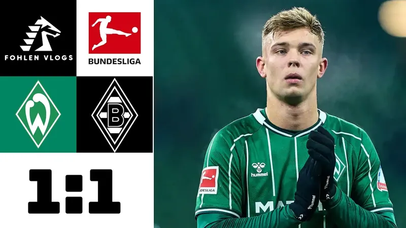 Werder Bremen vs M'gladbach 1-1: Haris Tabakovic lập công, Keke Topp kịp tỏa sáng phút bù giờ cứu thua ngoạn mục