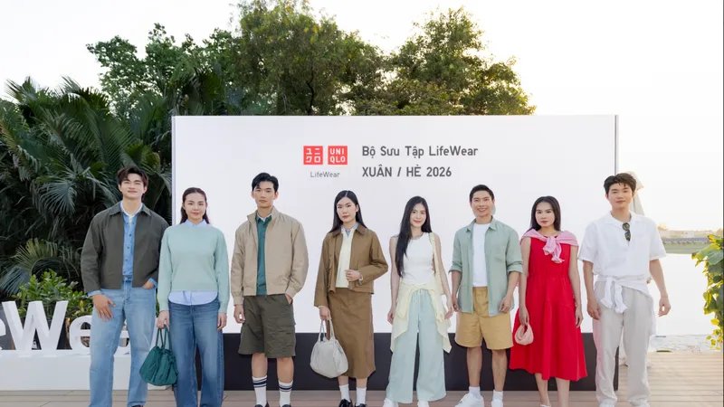Cảm hứng “Màu sắc mới, Kiểu dáng mới” trong bộ sưu tập lifewear xuân/hè 2026 từ Uniqlo