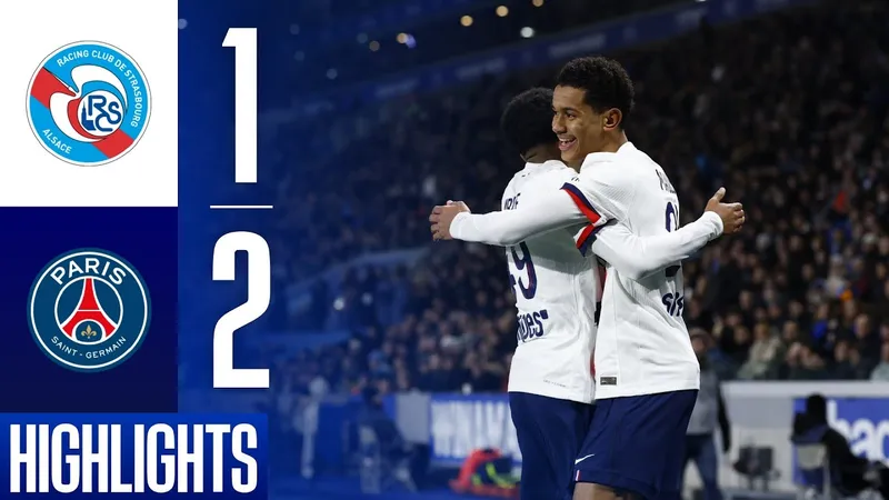 Strasbourg vs PSG 1-2: Mayulu mở tỷ số, Doue gỡ hòa, Hakimi bị thẻ đỏ, Mendes chốt hạ 3 điểm, PSG đòi lại ngôi đầu Ligue 1 từ Lens