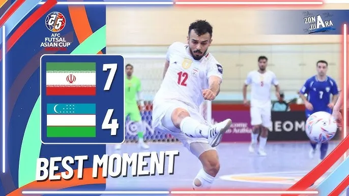 Futsal Iran vs Futsal Uzbekistan 7-4: Mãn nhãn 11 bàn, Oladghobad, Abbasi, Derakhshani, Sabzi, Tayebi, Azimi đua tài, giành vé AFC Futsal 2026