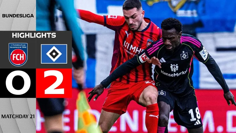 Heidenheim vs Hamburger 0-2: Konigsdorffer lập công, Rayan Philippe chốt hạ 3 điểm, Heidenheim tiếp tục chót bảng xếp hạng Bundesliga
