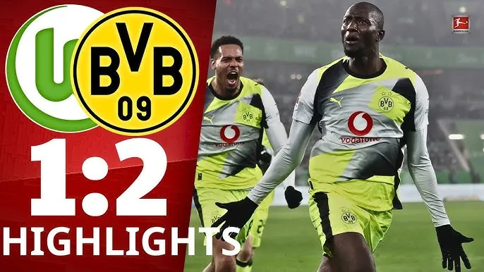 Wolfsburg vs Borussia Dortmund 1-2: Brandt mở bàn, Koulierakis gỡ hòa, Guirassy củng cố nhì bảng, bám đuổi ngôi đầu Bundesliga của Bayern