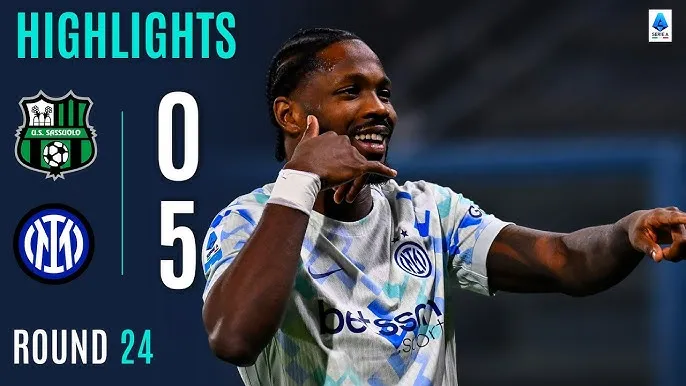 Sassuolo vs Inter Milan 0-5: Dimarco hattrick kiến tạo, Bisseck, Thuram, Lautaro Martinez, Akanji, Henrique lập công, Inter xây chắc ngôi đầu Serie A