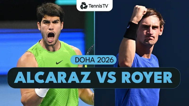 Carlos Alcaraz vs Valentin Royer 6-2, 7-5: Đẳng cấp hơn hẳn Royer, Alcaraz chạm trán Khachanov ở tứ kết Qatar Open 2026