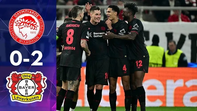 Olympiakos vs Leverkusen 0-2: Poku, Grimaldo kiến tạo đẹp mắt giúp Schick tỏa sáng cú đúp trong 3 phút, HLV Hjulmand rộng cửa lượt về