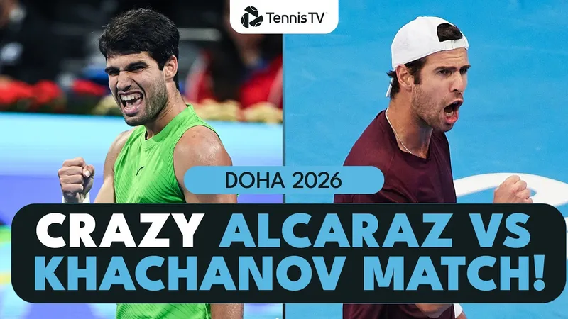 Carlos Alcaraz vs Karen Khachanov 6-7 (3-7), 6-4, 6-3: Alcaraz ngược dòng đẳng cấp hạ Khachanov, gặp Rublev ở bán kết Qatar Open 2026