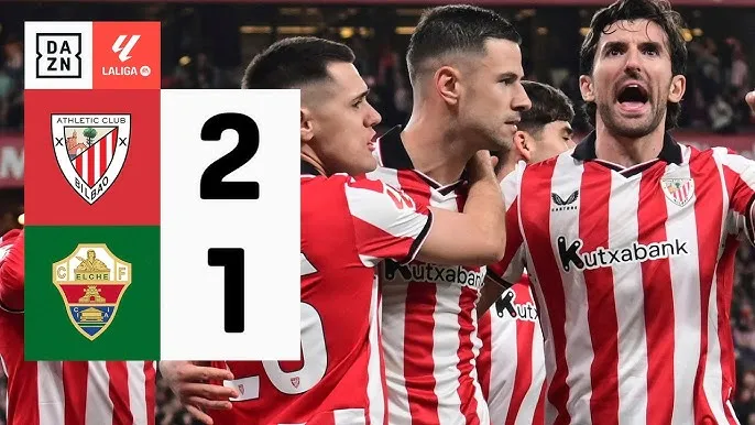 Athletic Bilbao vs Elche 2-1: Gorka Guruzeta tỏa sáng cú đúp nhờ penalty, Andre Silva lập công, Bilbao chen chân vào tốp 8 La Liga