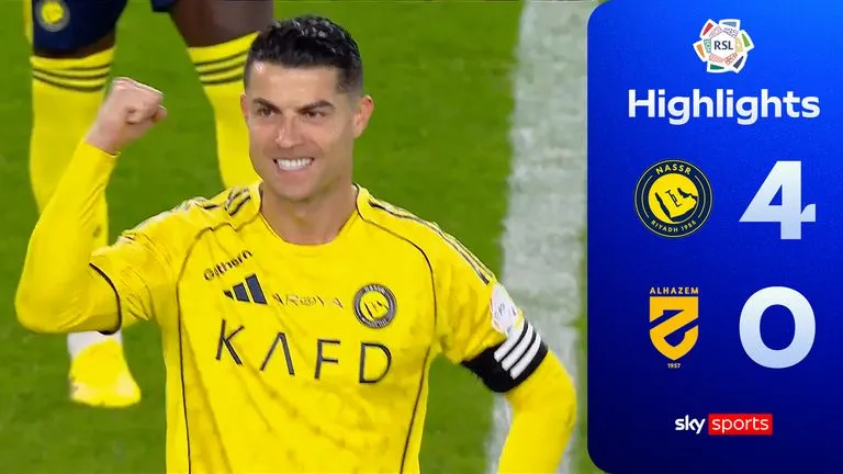 Al Nassr vs Al Hazem 4-0: Ngôi sao Ronaldo lấp lánh cú đúp bàn thắng, Coman, Angelo góp công chiến thắng thuyết phục