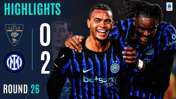 Lecce vs Inter Milan 0-2: Hiệp 2 bùng nổ, Henrikh Mkhitaryan dứt điểm mở bàn, Manuel Akanji ấn định chiến thắng, Inter hơn Milan 10 điểm