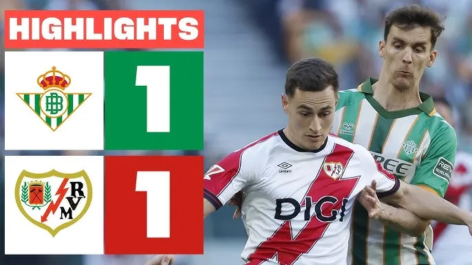 Real Betis vs Rayo Vallecano 1-1: Cedric Bakambu chớp thời cơ sút cận thành, Isi Palazon đệm bóng cứu thua, chia điểm hấp dẫn