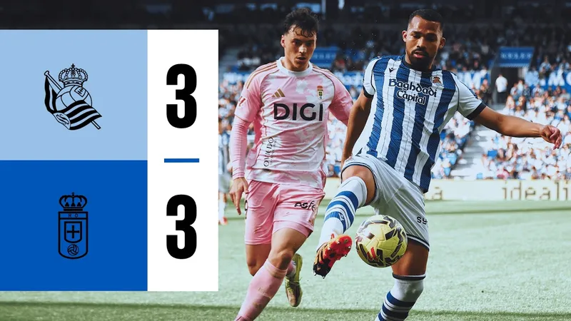 Real Sociedad vs Real Oviedo 3-3: Mãn nhãn 6 bàn, Federico Vinas, Orri Oskarsson đua tài ghi cú đúp, Caleta-Car lập công, Eric Bailly kịp cứu thua