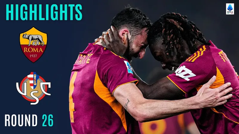 AS Roma vs Cremonese 3-0: Hiệp 2 bùng nổ, Bryan Cristante, Evan N'Dicka, Niccolo Pisilli đua tài phá lưới, Roma củng cố tốp 3 Serie A