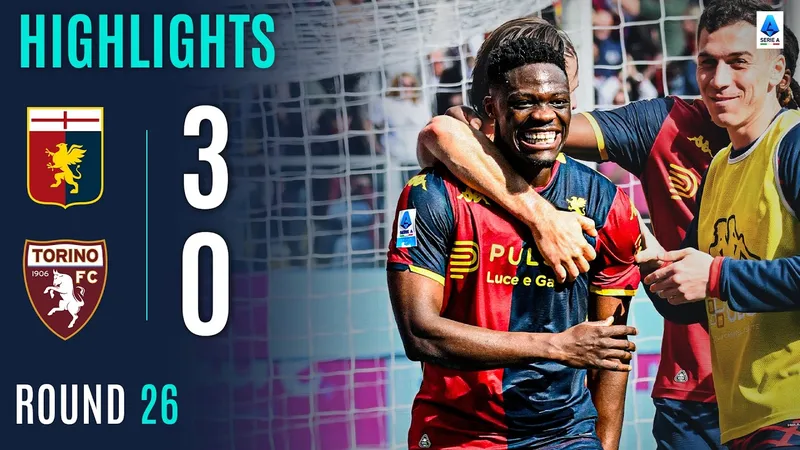 Genoa vs Torino 3-0: Brooke Norton-Cuffy, Caleb Ekuban tỏa sáng, Emirhan İlkhan bị thẻ đỏ, Junior Messias ấn định 3 điểm cho chủ nhà