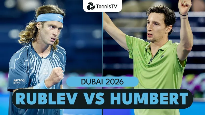 Andrey Rublev vs Ugo Humbert 6-4, 6-7(7), 6-3: Rublev xuất thần thắng Humbert, đối đầu Arthur Rinderknech ở tứ kết Dubai Open 2026