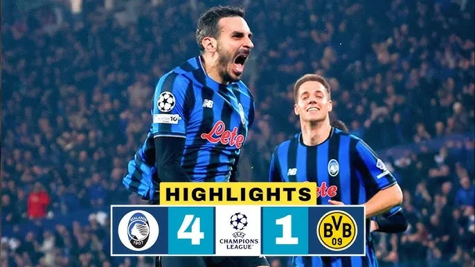 Atalanta vs Borussia Dortmund 4-1 (4-3): Scamacca, Zappacosta, Pasalic, Samardzic xuất thần loại Dortmund giành vé vòng 1/8 Champions League
