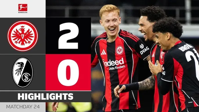 Frankfurt vs Freiburg 2-0: Hiệp 2 bùng nổ, Fares Chaibi tỉa bóng mở bàn, Matteo Bahoya bấm bóng điệu nghệ chốt hạ chiến thắng