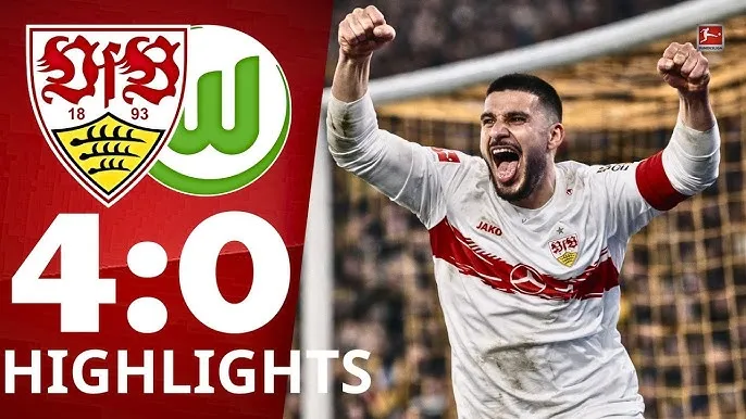 Stuttgart vs Wolfsburg 4-0: Deniz Undav mở bàn, Jamie Leweling xuất thần cú đúp, Nikolas Nartey ấn định chiến thắng gọn gàng