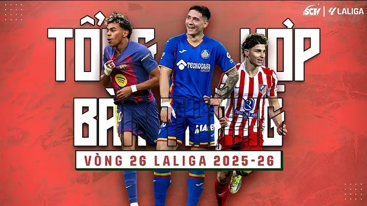 Satriano, Vladyslav Vanat, Ferran Jutgla, Antony, Fidalgo, Alexis Sanchez, Romero,... điền tên mình vào 29 bàn thắng vòng 26 La Liga 2025/26
