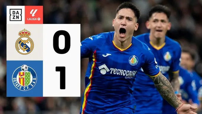 Real Madrid vs Getafe 0-1: Arambarri kiến tạo, Satriano phá lưới Courtois, Mastantuono, Liso bị thẻ đỏ, Real bất ngờ thất thủ