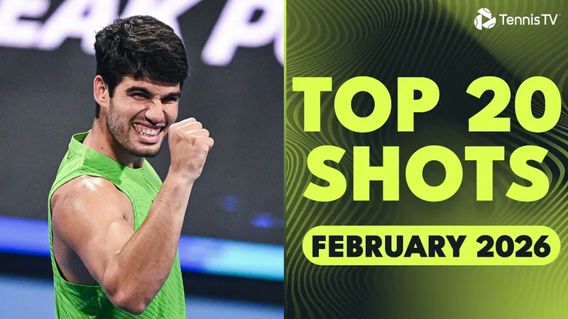 Carlos Alcaraz dẫn đầu 20 pha ăn điểm đẹp mắt làng banh nỉ trong tháng 2-2026 vừa qua