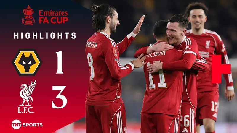 Wolves vs Liverpool 1-3: Hiệp 2 bùng nổ, Robertson, Salah, Jones đua tài phá lưới, Liverpool quyết chinh phục FA Cup 