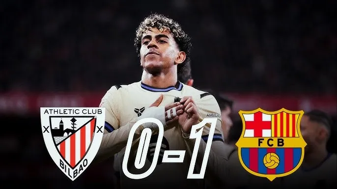 Bilbao vs Barcelona 0-1: Pedri kiến tạo, Lamine Yamal cứa lòng siêu phẩm mang về chiến thắng, Barca hơn Real 4 điểm tạm dẫn đầu La Liga