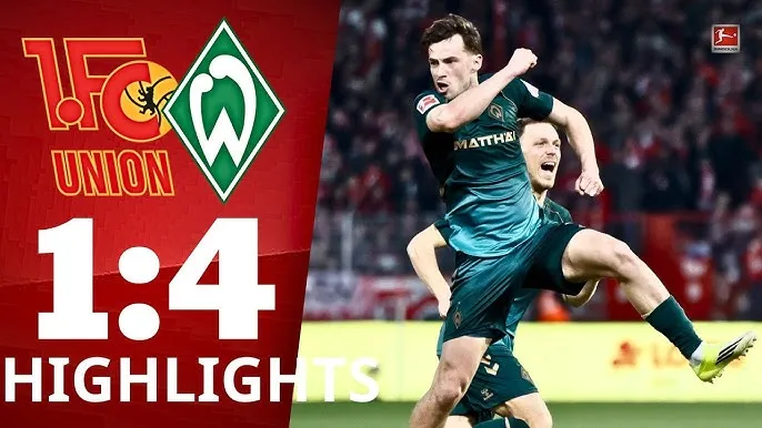 Union Berlin vs Werder Bremen 1-4: Derrick Kohn mở bàn trên chấm penalty, Olivier Deman, Jens Stage, Marco Grull, Patrice Covic ngược dòng