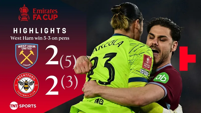 West Ham vs Brentford 2-2 (5-3): Bowen, Igor Thiago đua tài ghi cú đúp nhưng West Ham gặp Leeds ở Tứ kết FA Cup