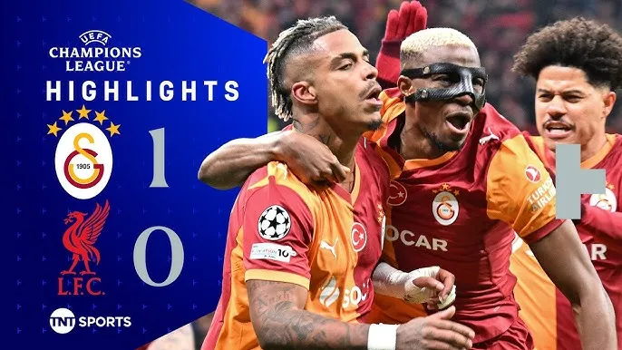 Galatasaray vs Liverpool 1-0: Osimhen đánh đầu kiến tạo, Lemina đánh đầu hạ thủ thành Mamardashvili, thắng The Kop lượt đi