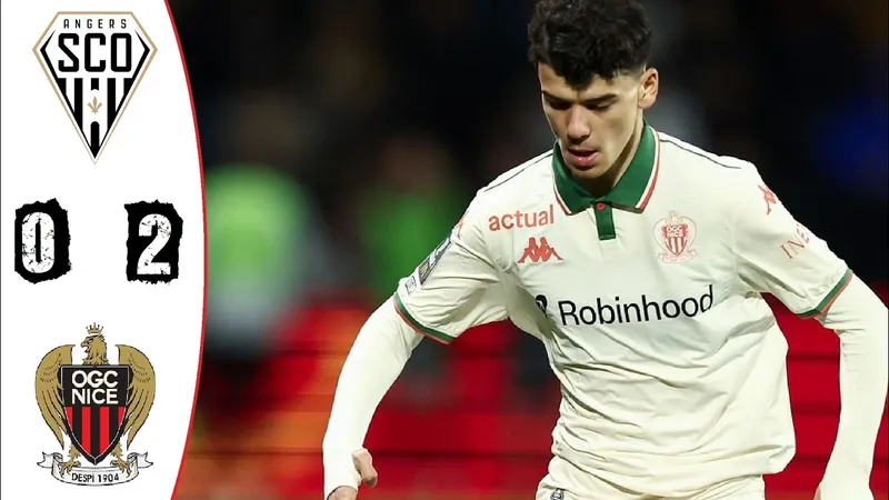 Angers vs Nice 0-2: Hiệp 2 bùng nổ, Melvin Bard mở bàn, Elye Wahi kịp góp công chốt hạ chiến thắng, bỏ túi 3 điểm