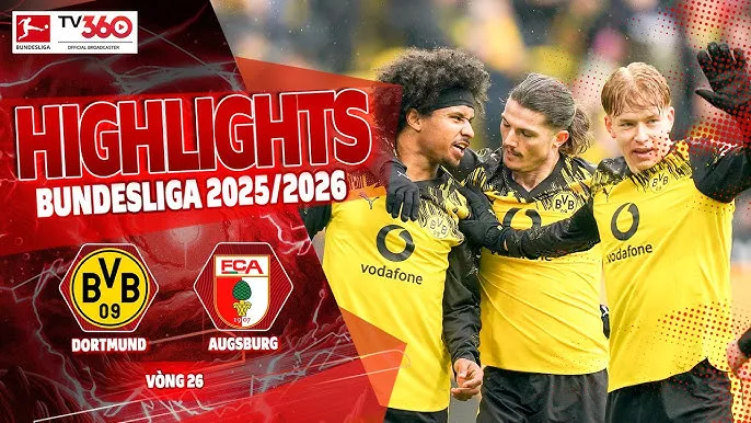Borussia Dortmund vs Augsburg 2-0: Adeyemi, Reggiani ấn định thế trận, Dortmund củng cố ngôi nhì Bundesliga