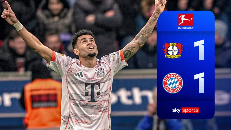 Leverkusen vs Bayern Munich 1-1: Garcia sớm phá lưới, Jackson, Diaz nhận 2 thẻ đỏ, Diaz cứu thua, Bayern dẫn đầu bảng xếp hạng