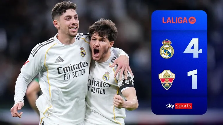 Real Madrid vs Elche 4-1: Rudiger, Valverde, Huijsen, Guler vùi dập đối thủ, Moran phản lưới nhà, Real còn thua Barca 1 điểm