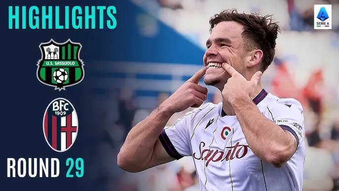 Sassuolo vs Bologna 0-1: Thijs Dallinga sớm ghi bàn, giúp Sassuolo chen chân vào tốp 10 Serie A sau 29 vòng đấu