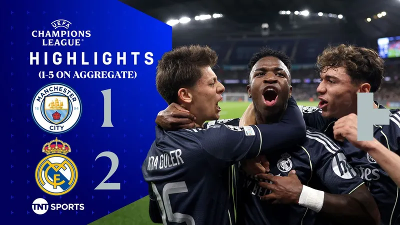 Man City vs Real Madrid 1-2 (1-5): Haaland ghi bàn, Vinicius lập cú đúp, Real loại Pep Guardiola hiên ngang vào tứ kết Champions League