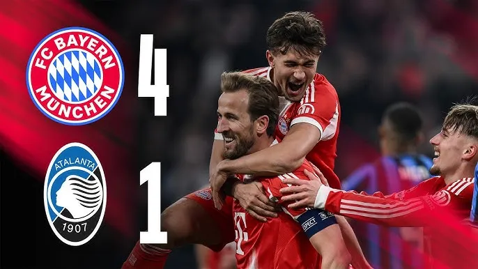 Bayern Munich vs Atalanta 4-1 (10-2): Harry Kane, Karl, Diaz thị uy sức mạnh, Bayern gặp Real Madrid ở tứ kết Champions League