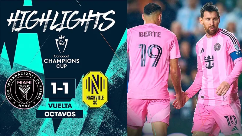 Inter Miami vs Nashville 1-1: Messi sớm ghi bàn nhưng Espinoza gỡ hòa, bất ngờ loại Inter Miami giành vé đi tiếp Concacaf Champions Cup